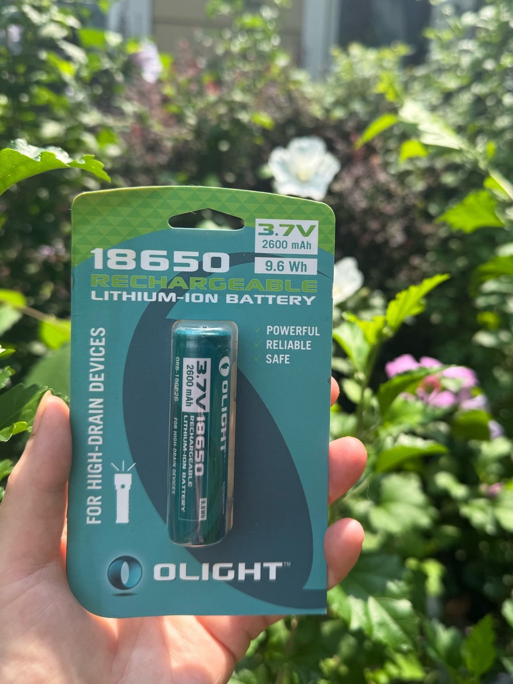 🔋18650 3.7V 2600mAh Rechargeable Lithium Battery - Teal